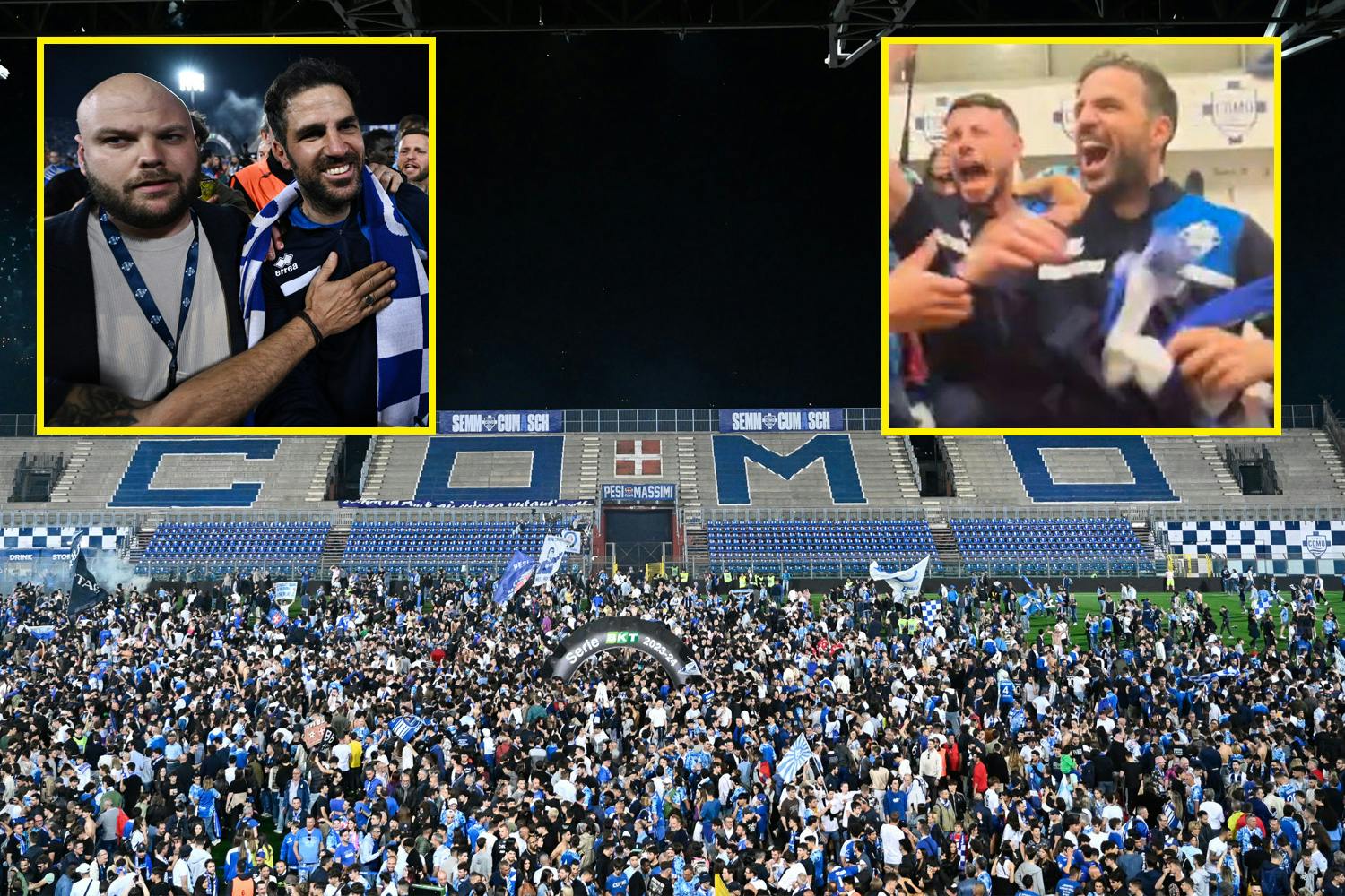 Como_1907 Promoted to Serie A with Gioacchini, Wise, Fàbregas, and Henry at New Stadium