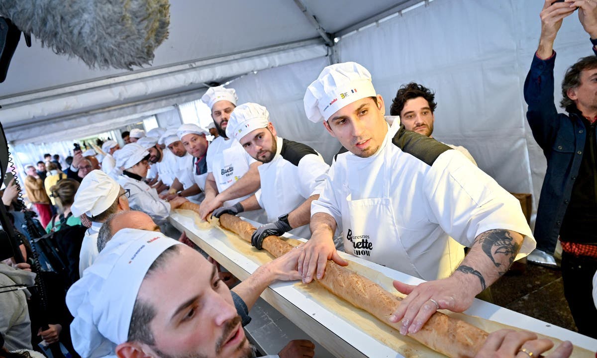 French Bakers Reclaim World Record with 140.53m Baguette, Beat Italy After 5 Years